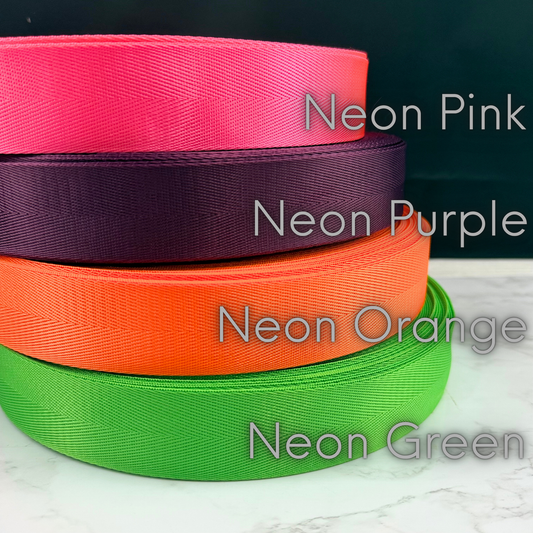 1.5" Nylon Seatbelt Webbing Strap - By the Yard