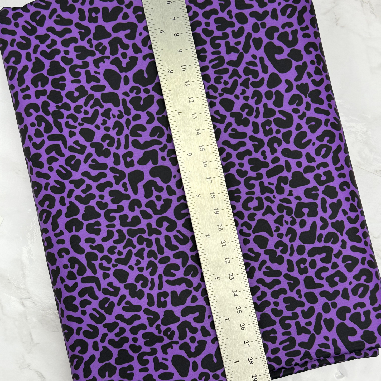 Purple Leopard HydroReminisce™ Bonded Polyester Waterproof Fabric