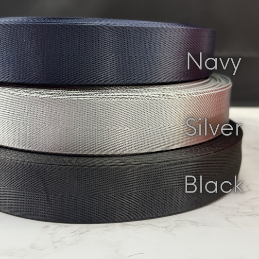 1.5" Nylon Seatbelt Webbing Strap - By the Yard