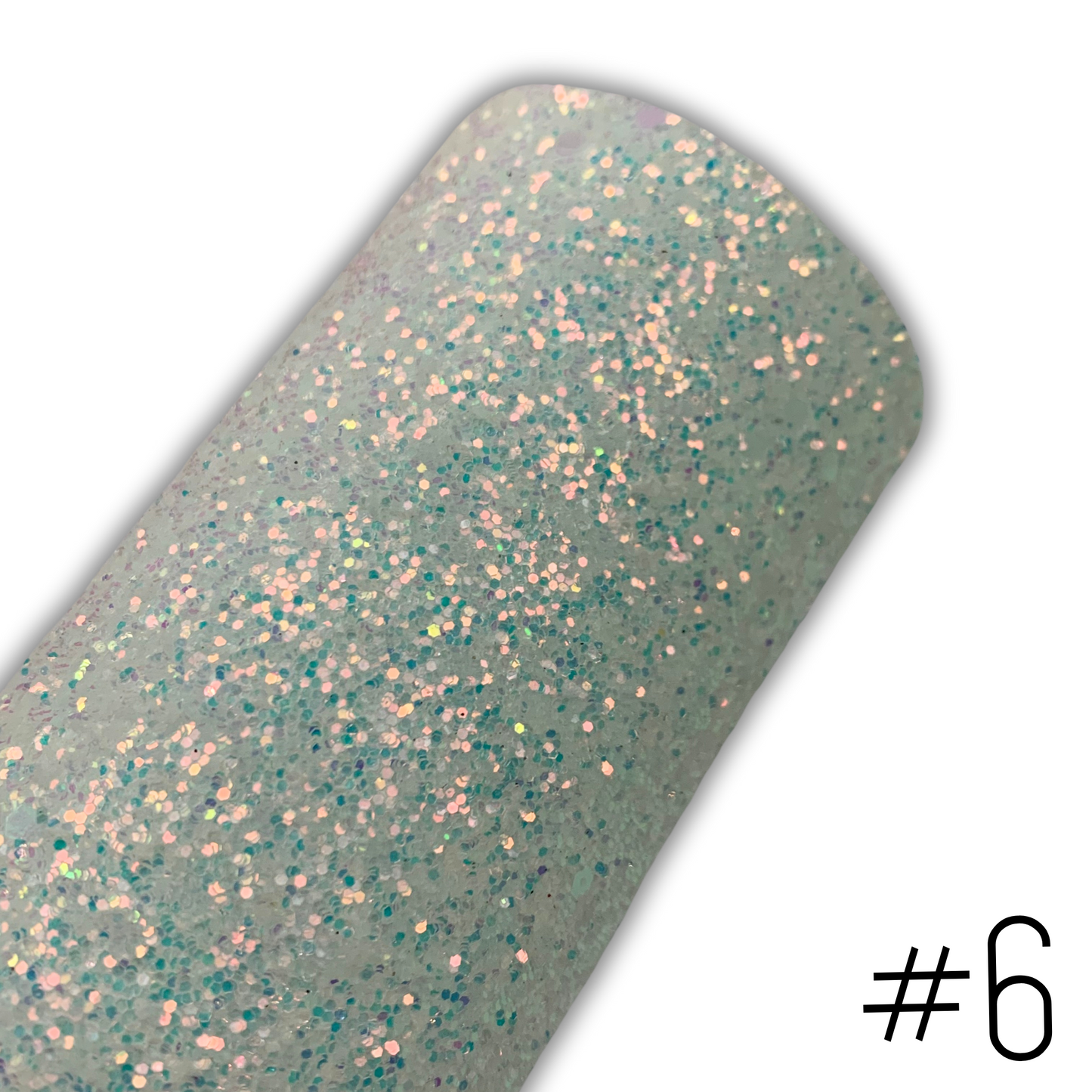 GLOW IN THE DARK Chunky Glitter Faux Leather with Soft Felt Backing