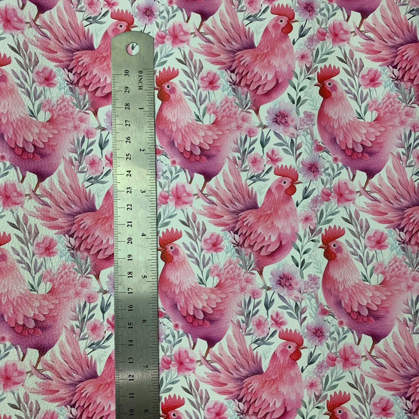 Pink Chicken Large scale Pebble Vinyl Custom Print