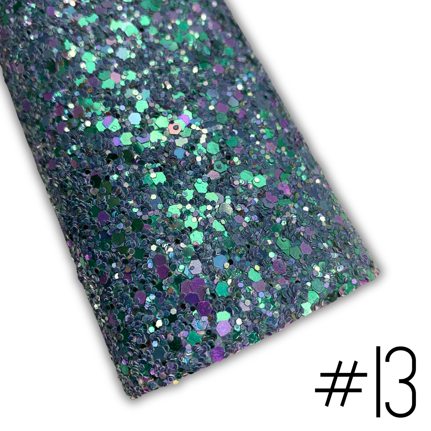 LUXE Chunky Glitter Faux Leather with Soft Felt Backing