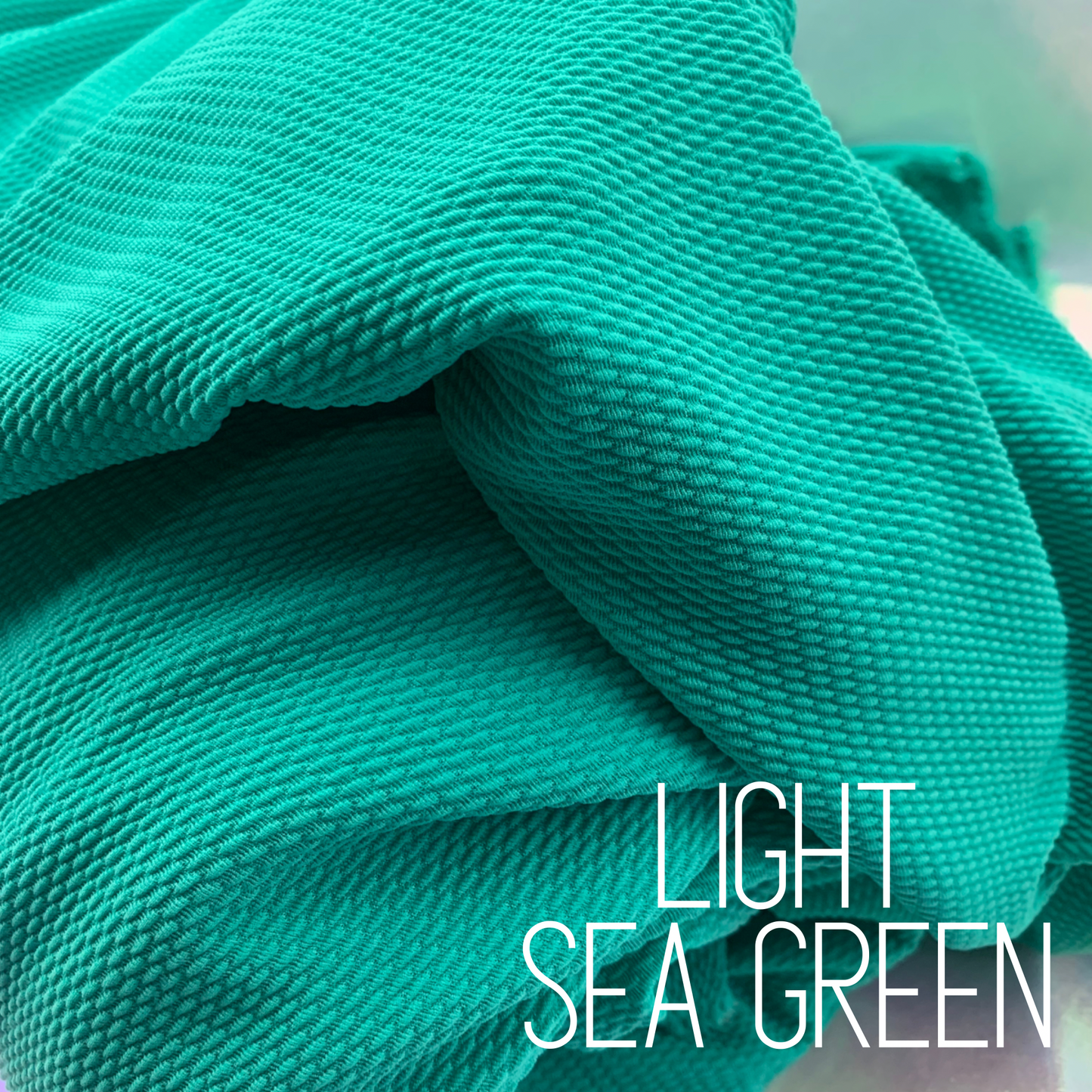 Light Sea Green Bullet Liverpool Stretchy Spandex Fabric