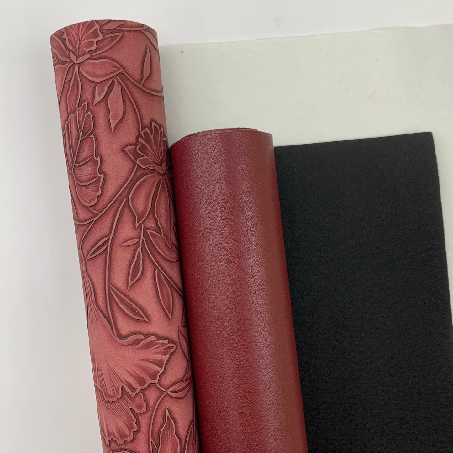 REDWOOD “Embossed Tropics” Faux Leather Large and Half Yard Rolls