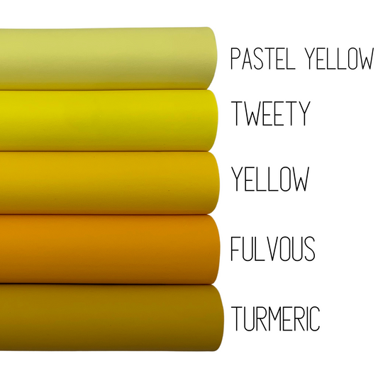 CANDY SHOP Smooth Faux Leather Solid Colors - Sheets and Rolls