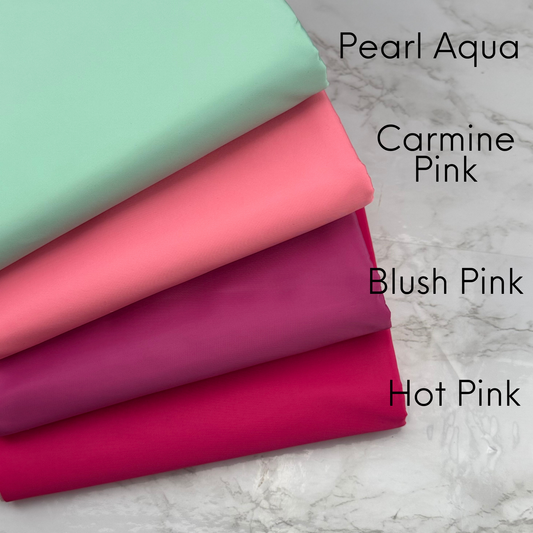 Aqua Carmine Blush Hot Pink Solid Color HydroReminisce™ Luxury Fabric (BONDED POLYESTER)