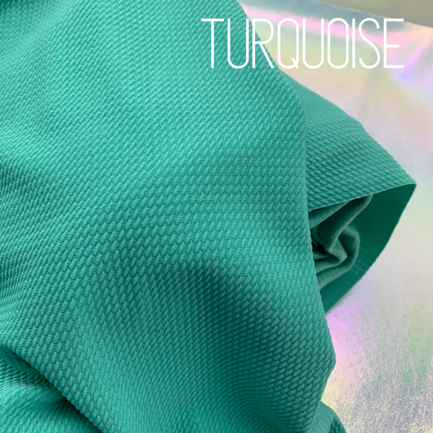 Turquoise Bullet Liverpool Stretchy Spandex Fabric