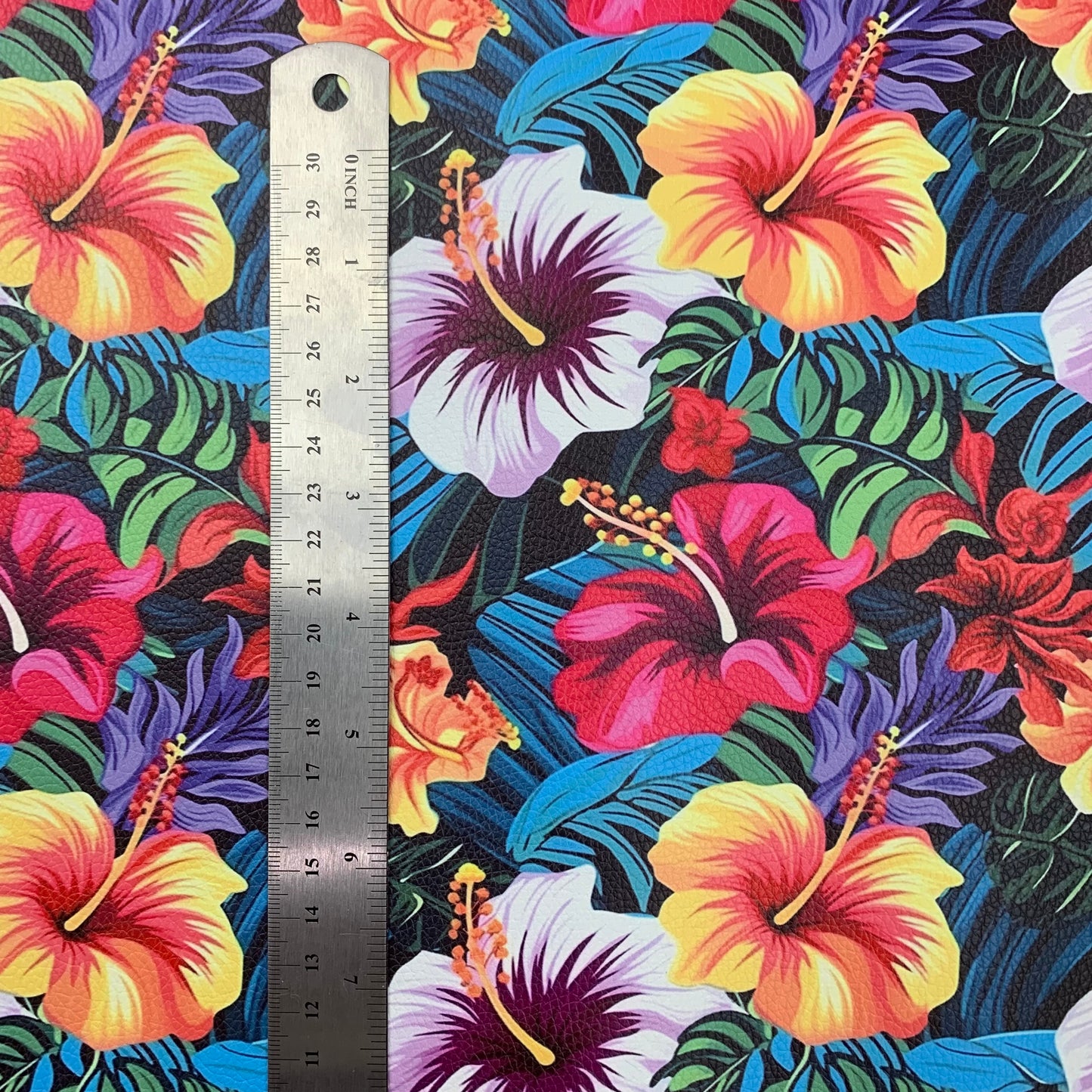 Floral Tropics Large scale Pebble Vinyl Custom Print