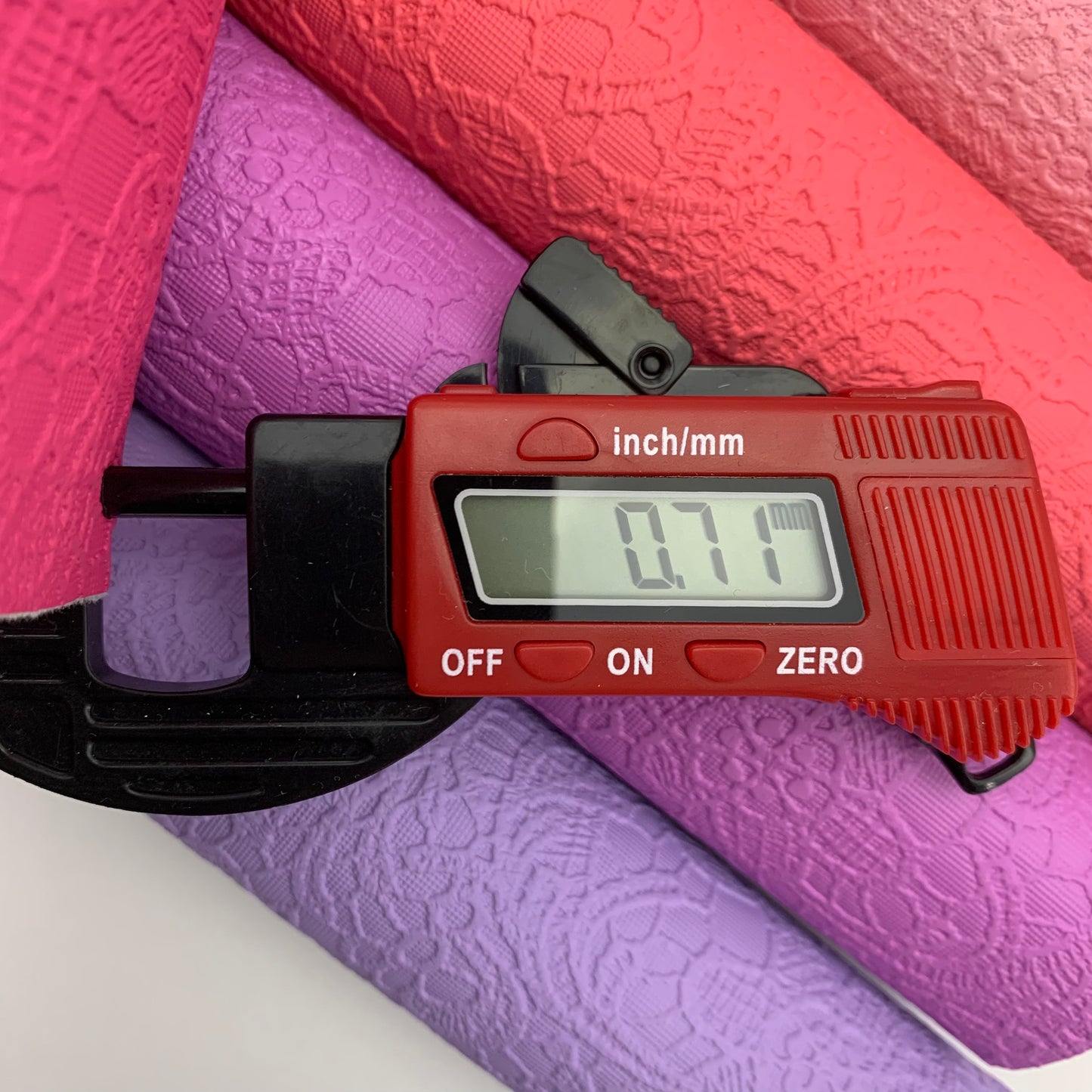 Paisley Lace Floral Embossed Faux Leather - Sheets and Rolls