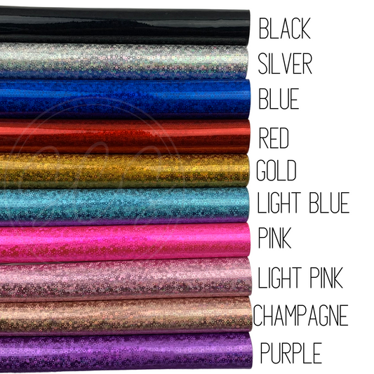 Laser Patent Mirror Glossy Smooth Surface Faux Leather Sheet