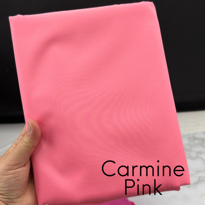 Aqua Carmine Blush Hot Pink Solid Color HydroReminisce™ Luxury Fabric (BONDED POLYESTER)