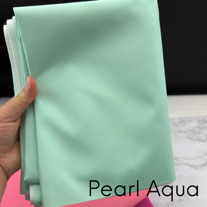 Aqua Carmine Blush Hot Pink Solid Color HydroReminisce™ Luxury Fabric (BONDED POLYESTER)