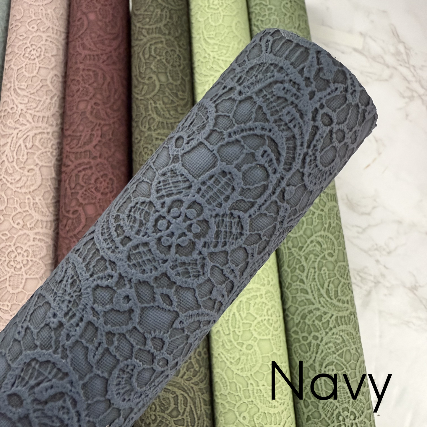 Paisley Floral Embossed Faux Leather Half Yard Rolls NEW STOCK MAY 2026