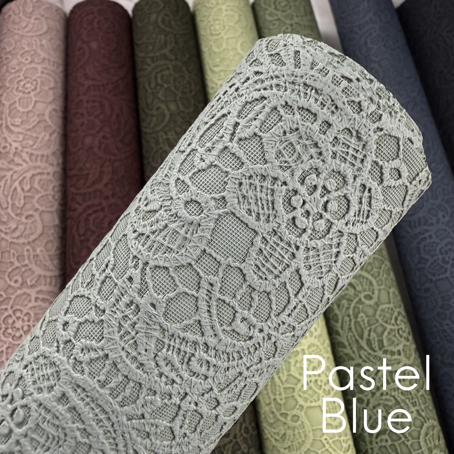 Paisley Floral Embossed Faux Leather Half Yard Rolls NEW STOCK MAY 2026