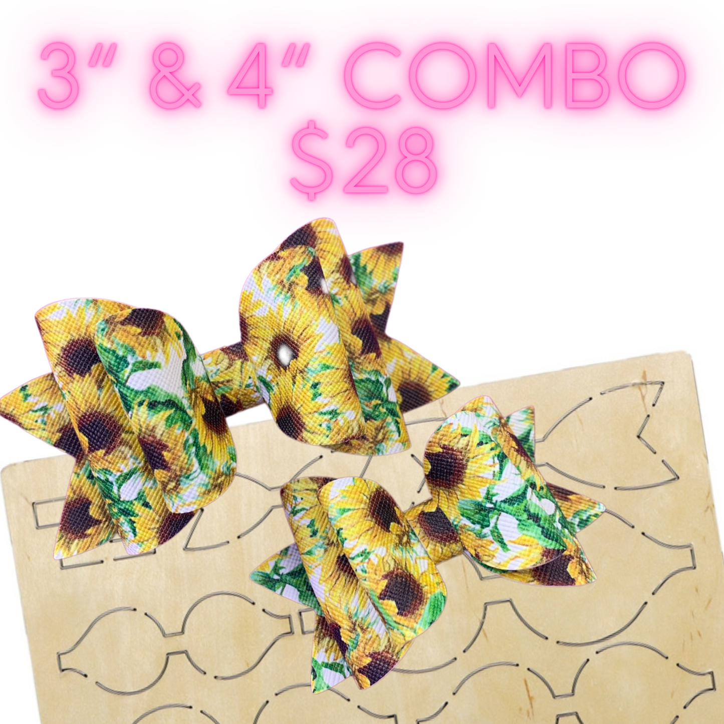 3" & 4" Double Layer Combo wooden die cut SIZZIX BIG SHOT