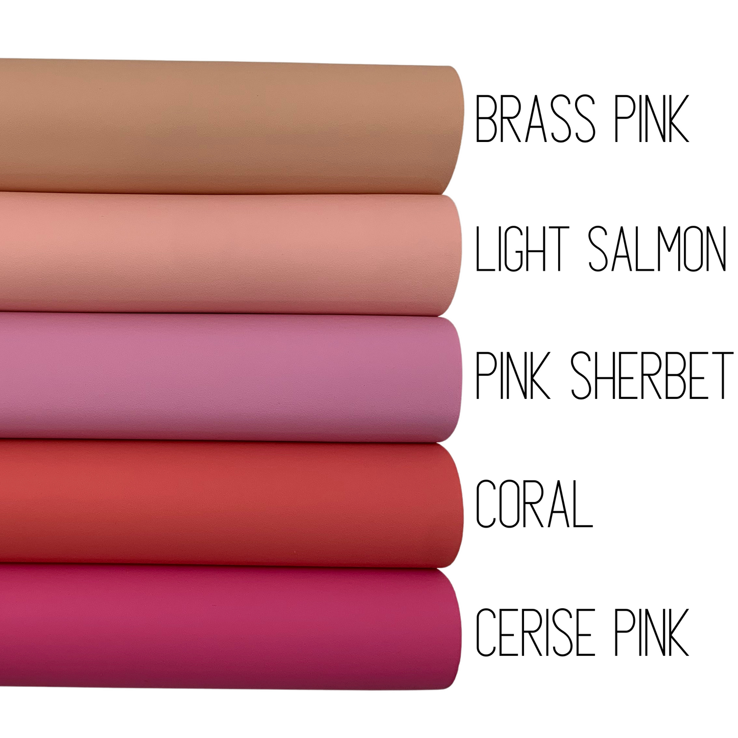 CANDY SHOP Smooth Faux Leather Solid Colors - Sheets and Rolls