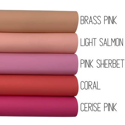 CANDY SHOP Smooth Faux Leather Solid Colors - Sheets and Rolls