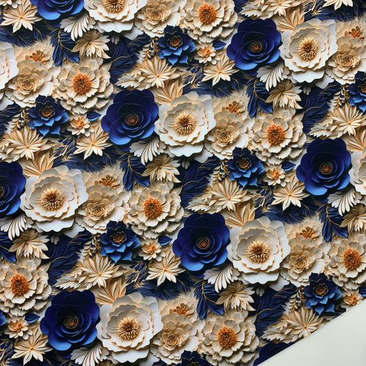 3d Floral Print HydroReminisce™ Waterproof Luxury Fabric