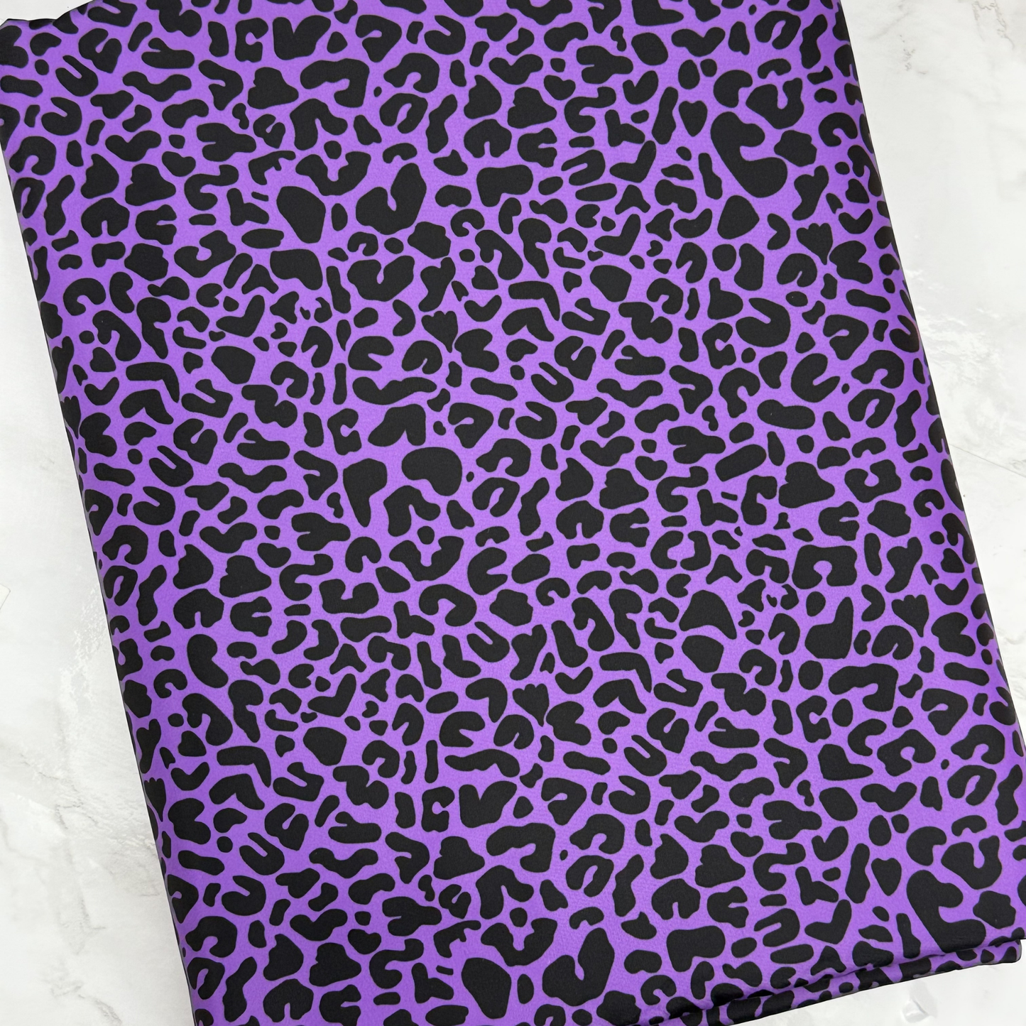 Purple Leopard HydroReminisce™ Bonded Polyester Waterproof Fabric