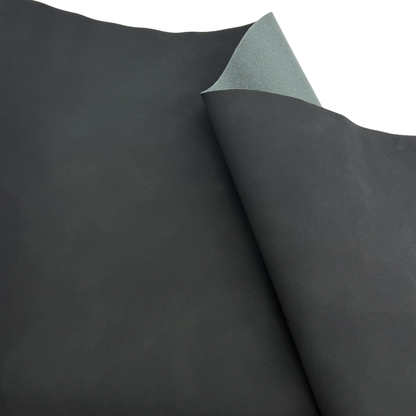 Midnight Leopard Suede Faux Leather Tonal and Solid Colors Half Yard Rolls