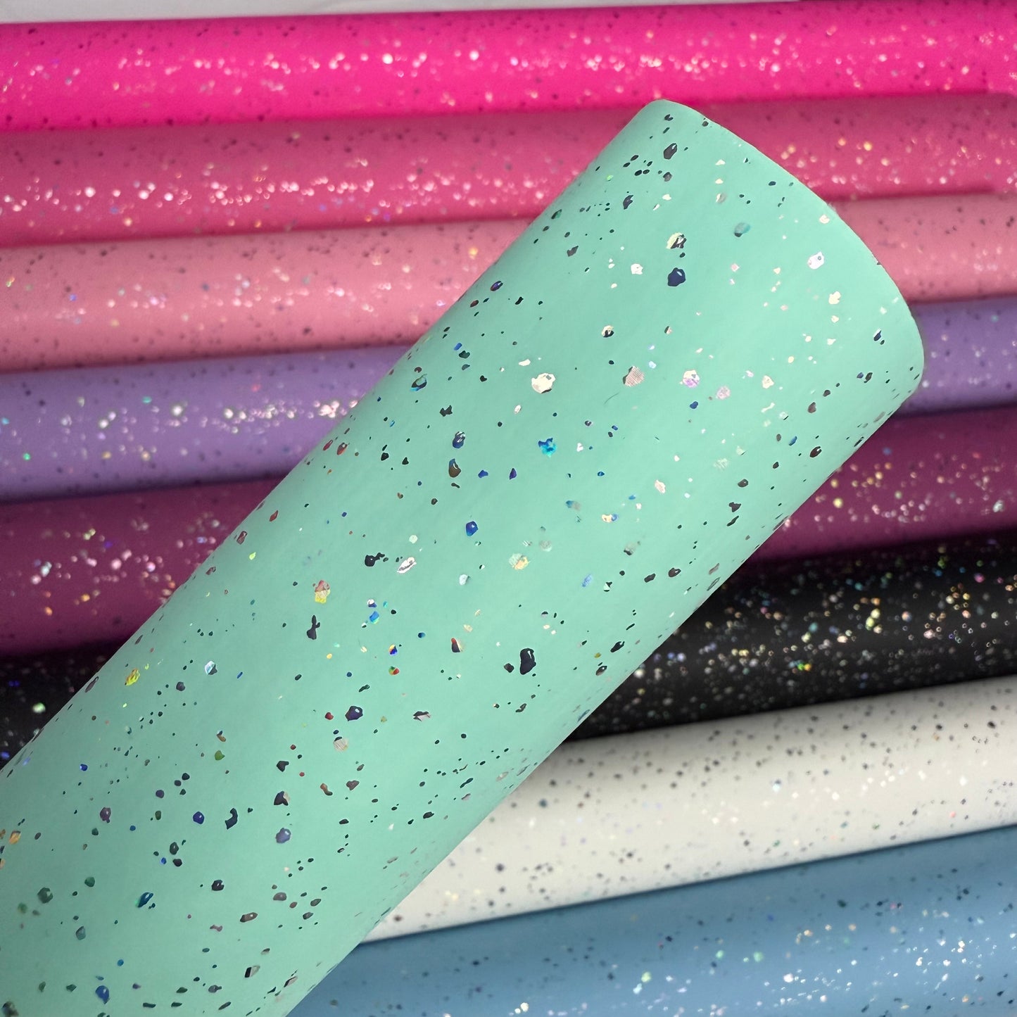 Opal Speckled Smooth Faux Leather