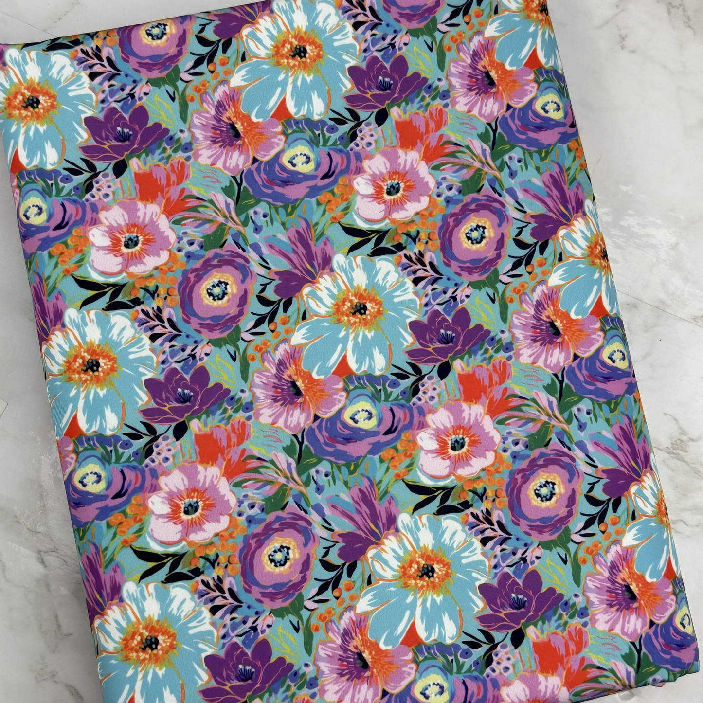 Summer Floral HydroReminisce™ Bonded Polyester Waterproof Fabric