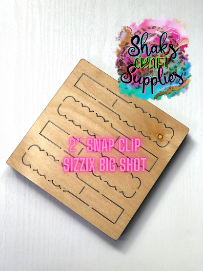 2" Scallop Snap Clip Steel Blade Wood Die Cut