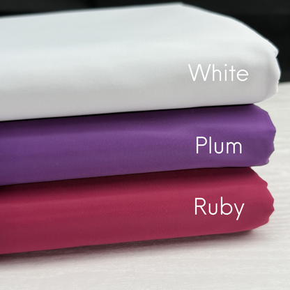 White Plum Ruby Solid Color HydroReminisce™ Luxury Fabric (BONDED POLYESTER)