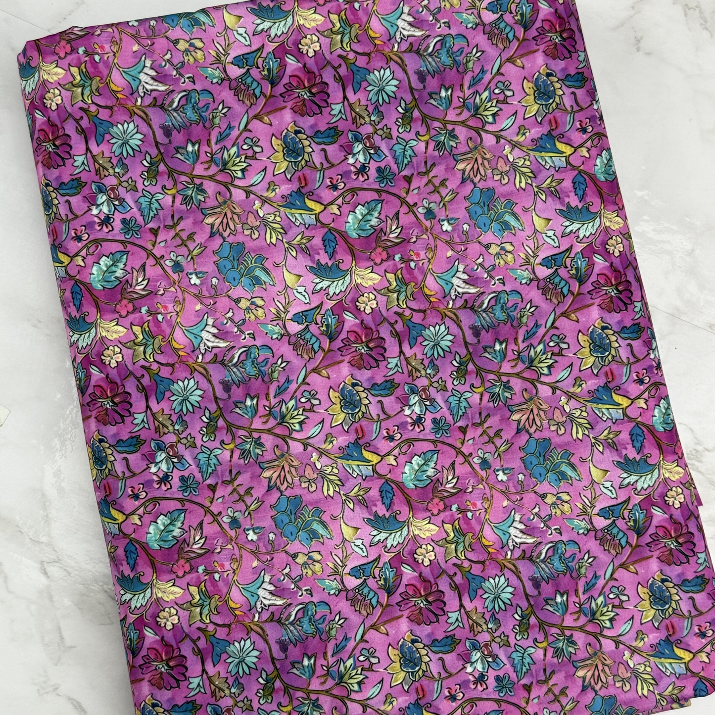 Saree Floral Distressed HydroReminisce™ Bonded Polyester Waterproof Fabric