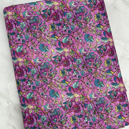 Saree Floral Distressed HydroReminisce™ Bonded Polyester Waterproof Fabric