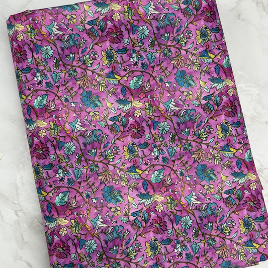 Saree Floral Distressed HydroReminisce™ Bonded Polyester Waterproof Fabric