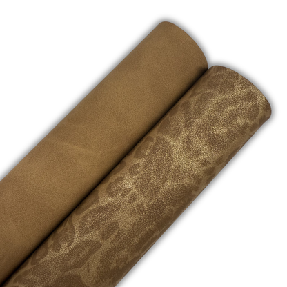 Midnight Leopard Suede Faux Leather Tonal and Solid Colors Half Yard Rolls