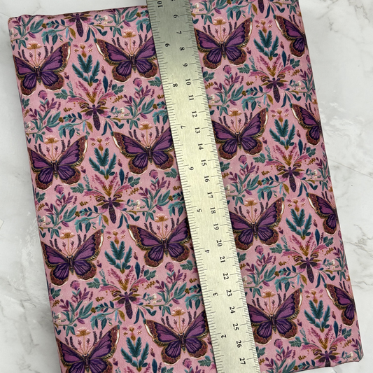 Butterfly Floral HydroReminisce™ Bonded Polyester Waterproof Fabric