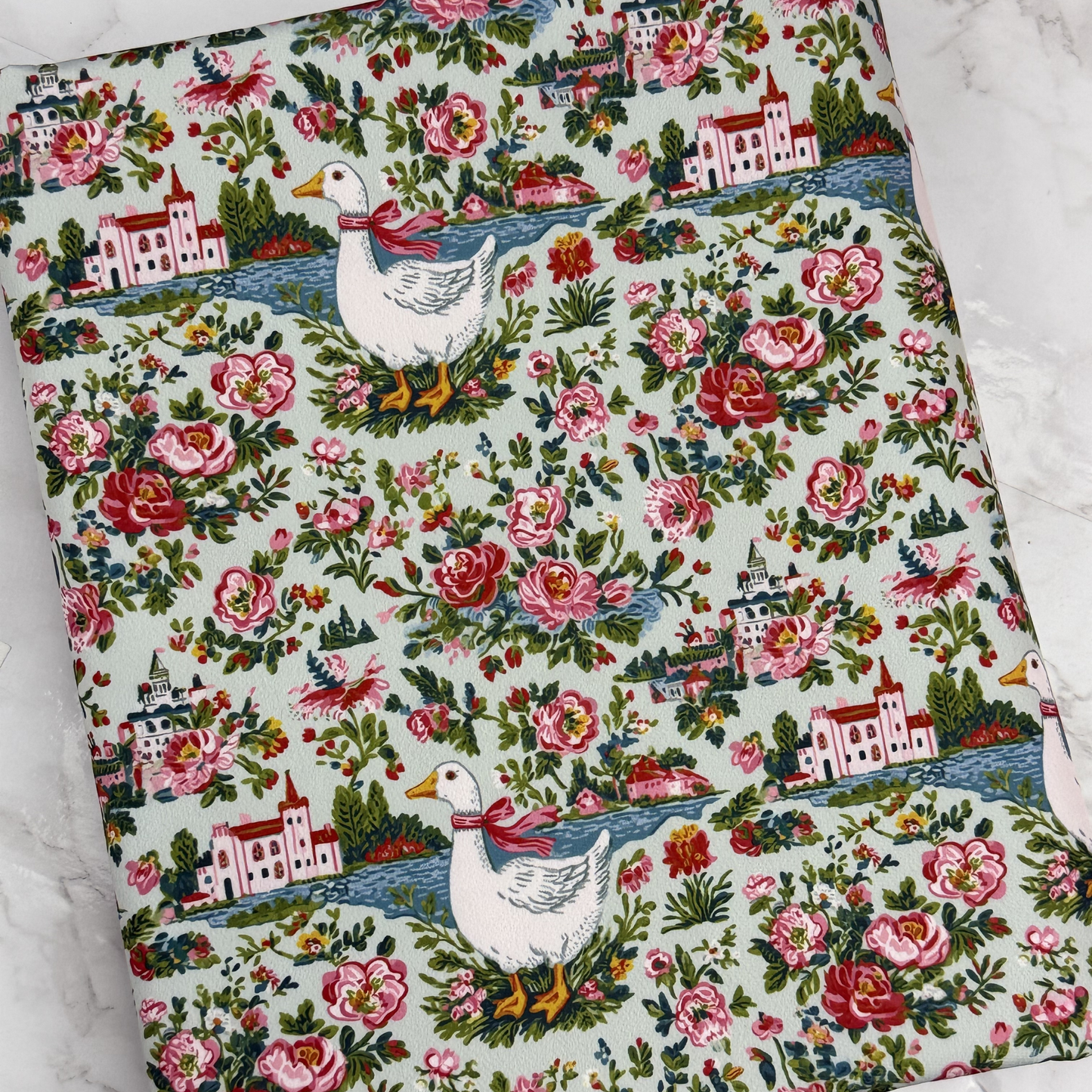 Floral Goose HydroReminisce™ Bonded Polyester Waterproof Fabric