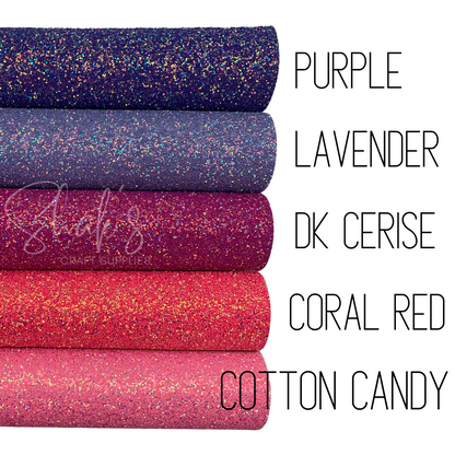 CANDY SHOP Super Chunky Glitter Faux Leather