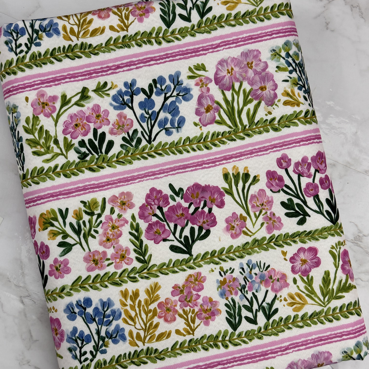Pastel Floral HydroReminisce™ Bonded Polyester Waterproof Fabric