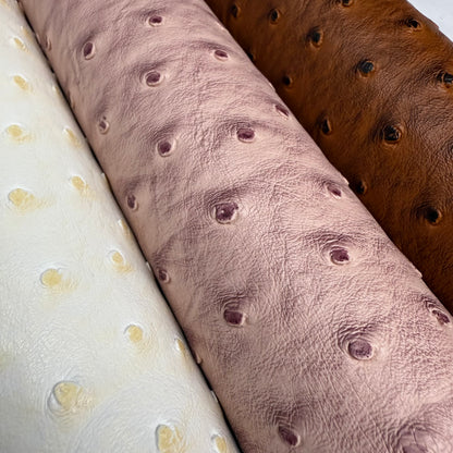 Ostrich Faux Leather Half yard Rolls