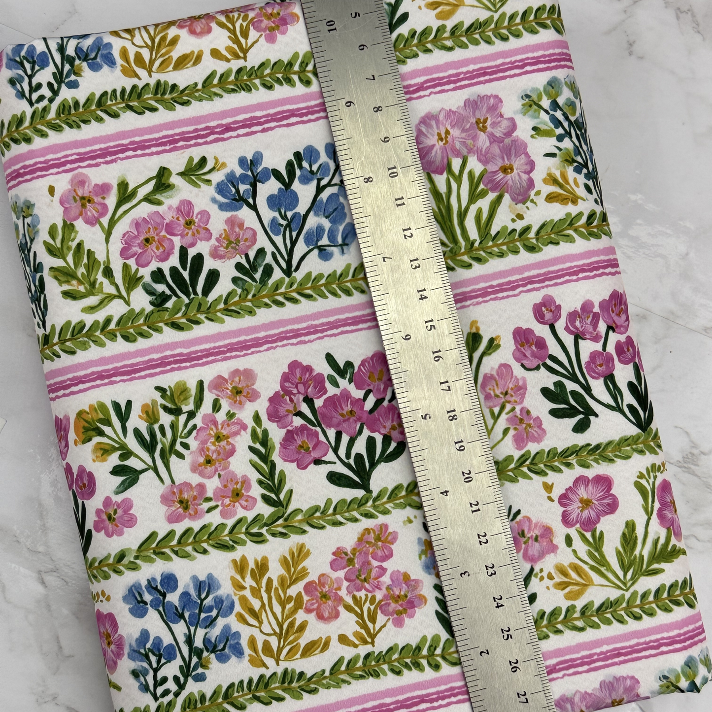 Pastel Floral HydroReminisce™ Bonded Polyester Waterproof Fabric