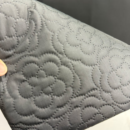 Rose Stamp Quilted Nylon Water and Scratch Resistant Fabric