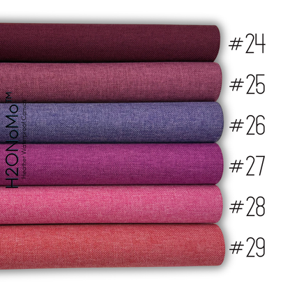NEW COLORS! H2ONoMo™ Heather Waterproof Canvas 1/2 Yard Rolls