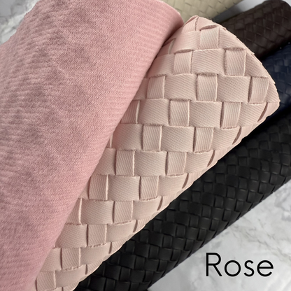 Basket Weave LUXE PU/PVC Faux Leather Half yard Rolls