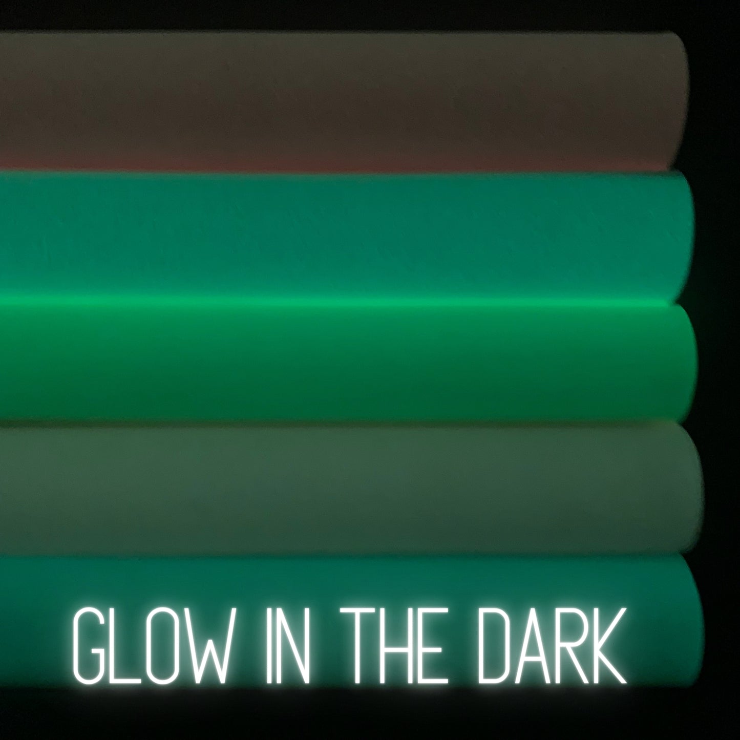 GLOW IN THE DARK Smooth Faux Leather