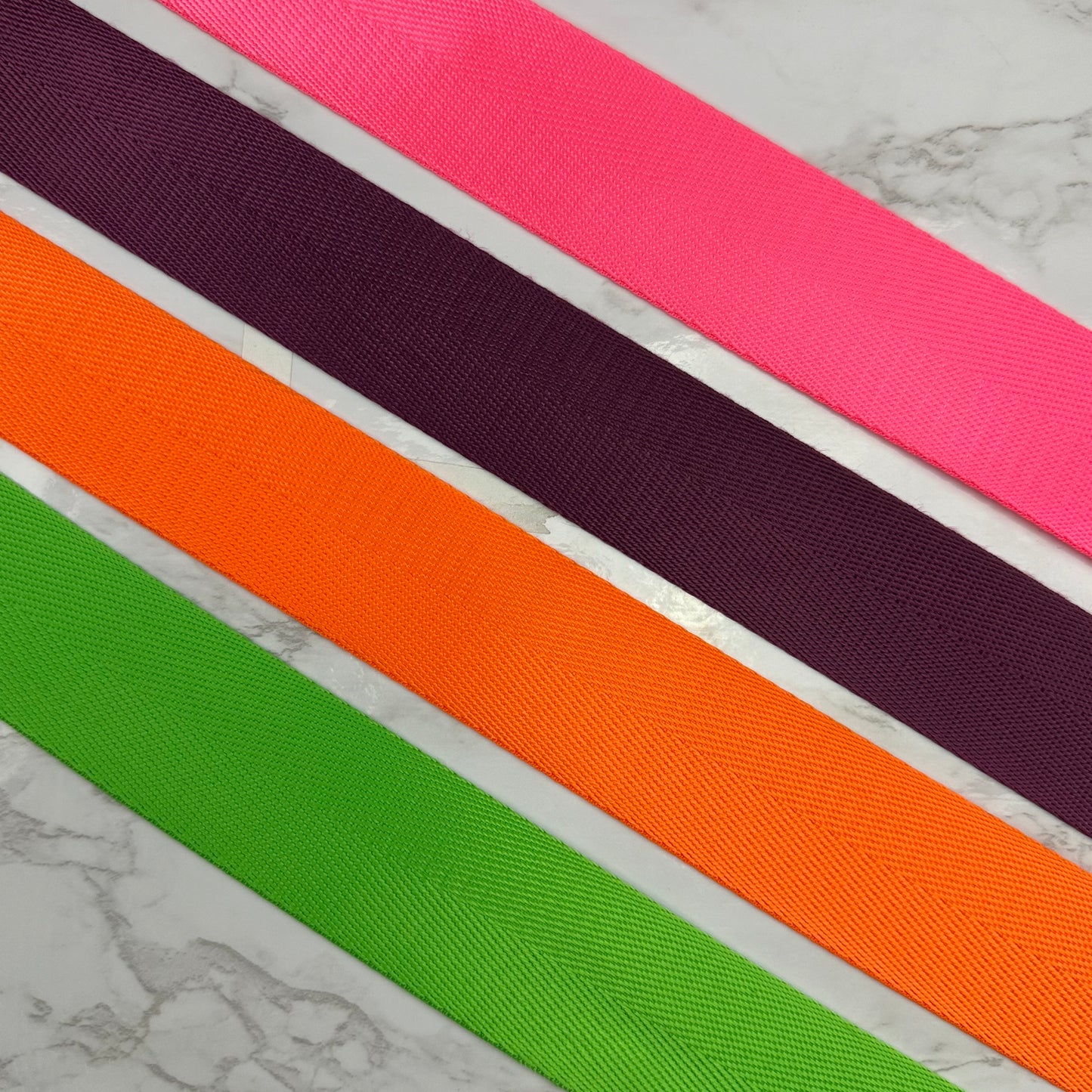1.5" Nylon Seatbelt Webbing Strap - By the Yard