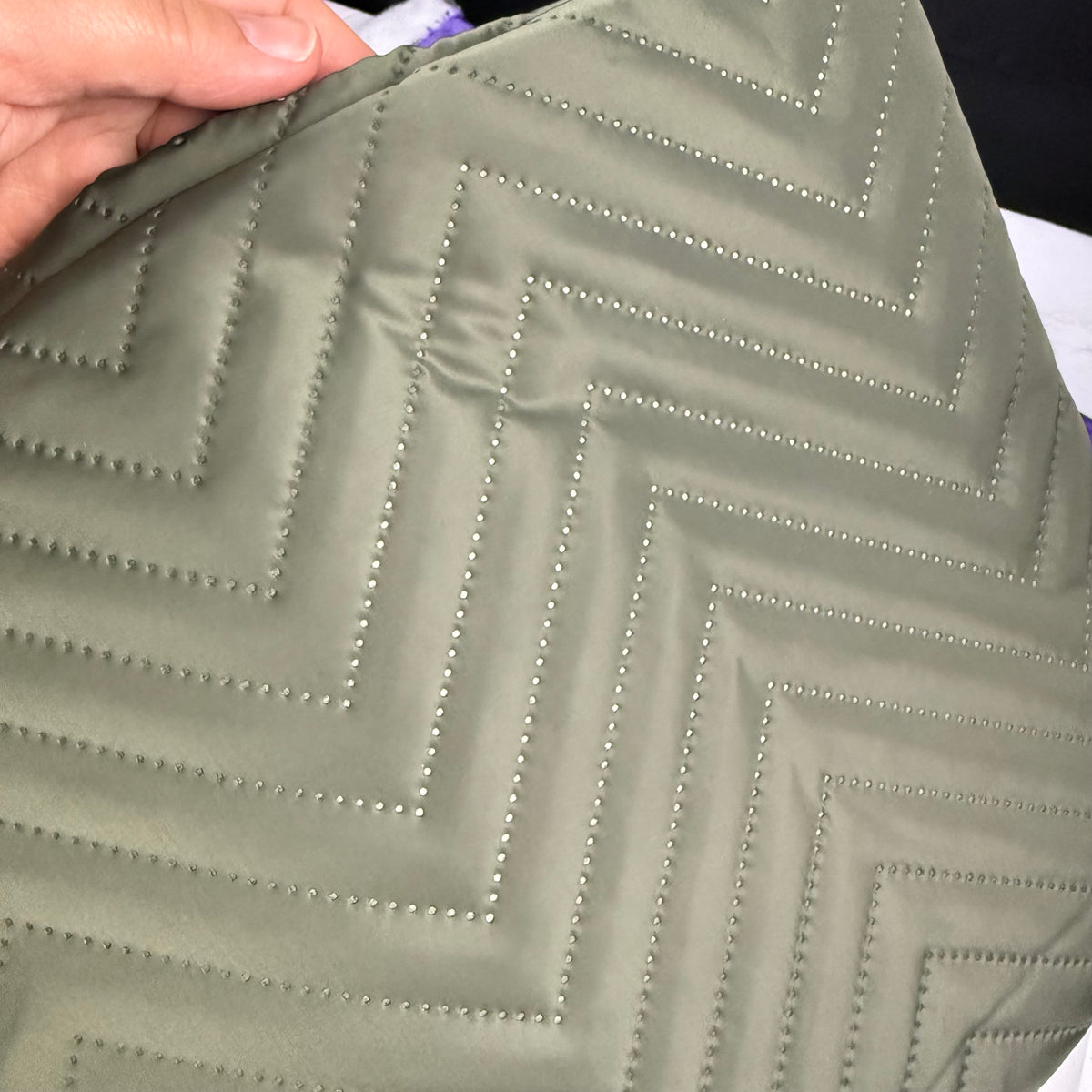 Chevron Quilted Water Resistant Fabric