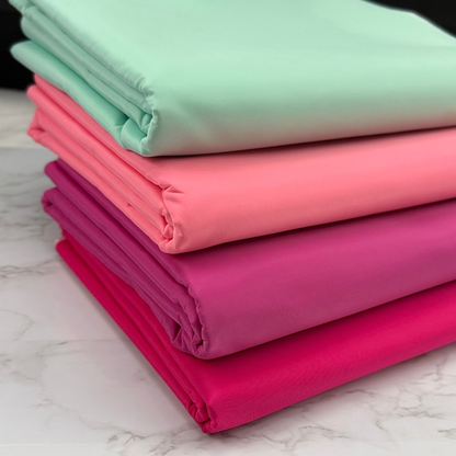 Aqua Carmine Blush Hot Pink Solid Color HydroReminisce™ Luxury Fabric (BONDED POLYESTER)