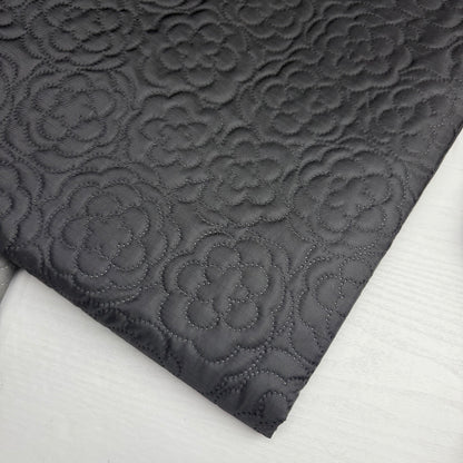 Rose Stamp Quilted Nylon Water and Scratch Resistant Fabric