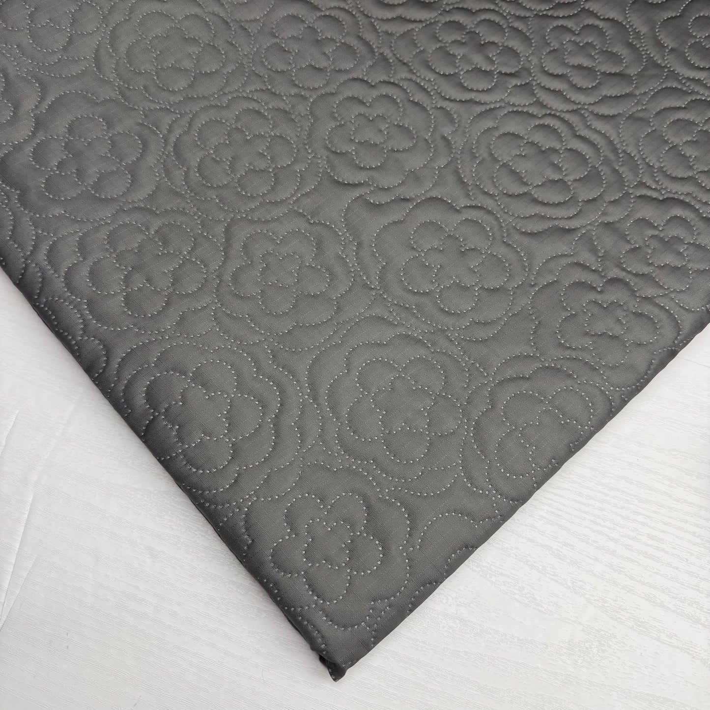 Rose Stamp Quilted Nylon Water and Scratch Resistant Fabric