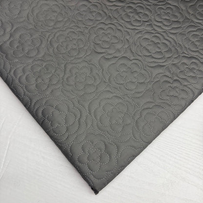 Rose Stamp Quilted Nylon Water and Scratch Resistant Fabric