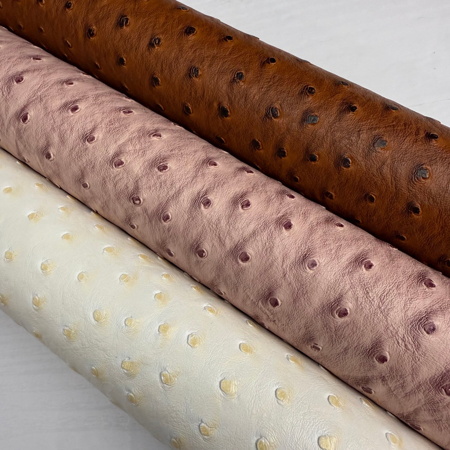 Ostrich Faux Leather Half yard Rolls