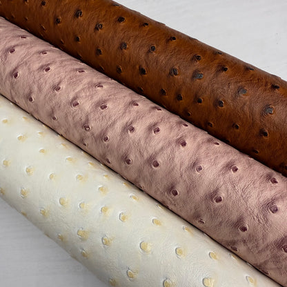 Ostrich Faux Leather Half yard Rolls